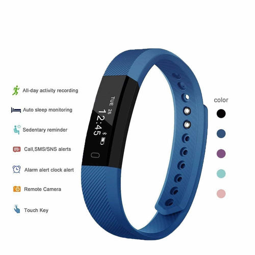 SmartFit Slim Activity Tracker & Health Monitor Smart Watch – Heart Rate, Sleep Tracker, Step Counter | SaNu Shopy