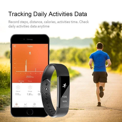 SmartFit Slim Activity Tracker & Health Monitor Smart Watch – Heart Rate, Sleep Tracker, Step Counter | SaNu Shopy