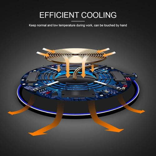Dragon W9 30W Fast Wireless Charging Pad – Ultra Slim Qi Wireless Charger for iPhone & Android | Fast Charging Technology